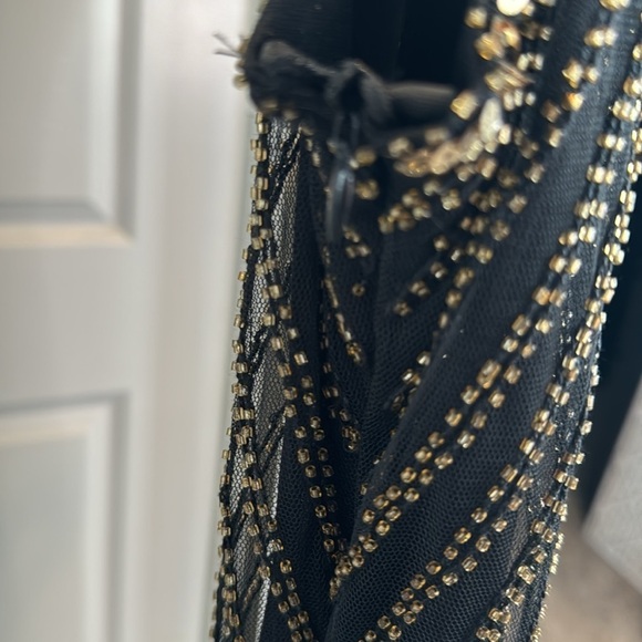 Pretty Guide Black and Gold Sequin tank dress XXL new year holiday formal - Picture 6 of 15